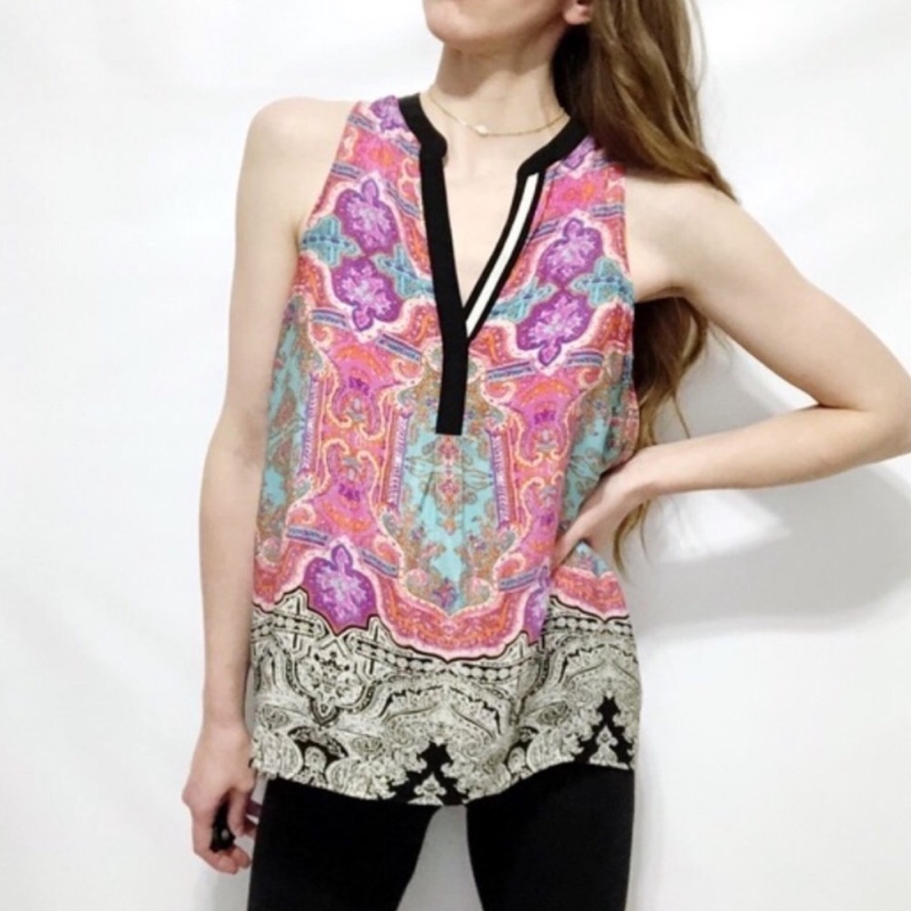 𝅺ANTHROPOLOGIE Silk Vanessa Virginia Size Small Tank